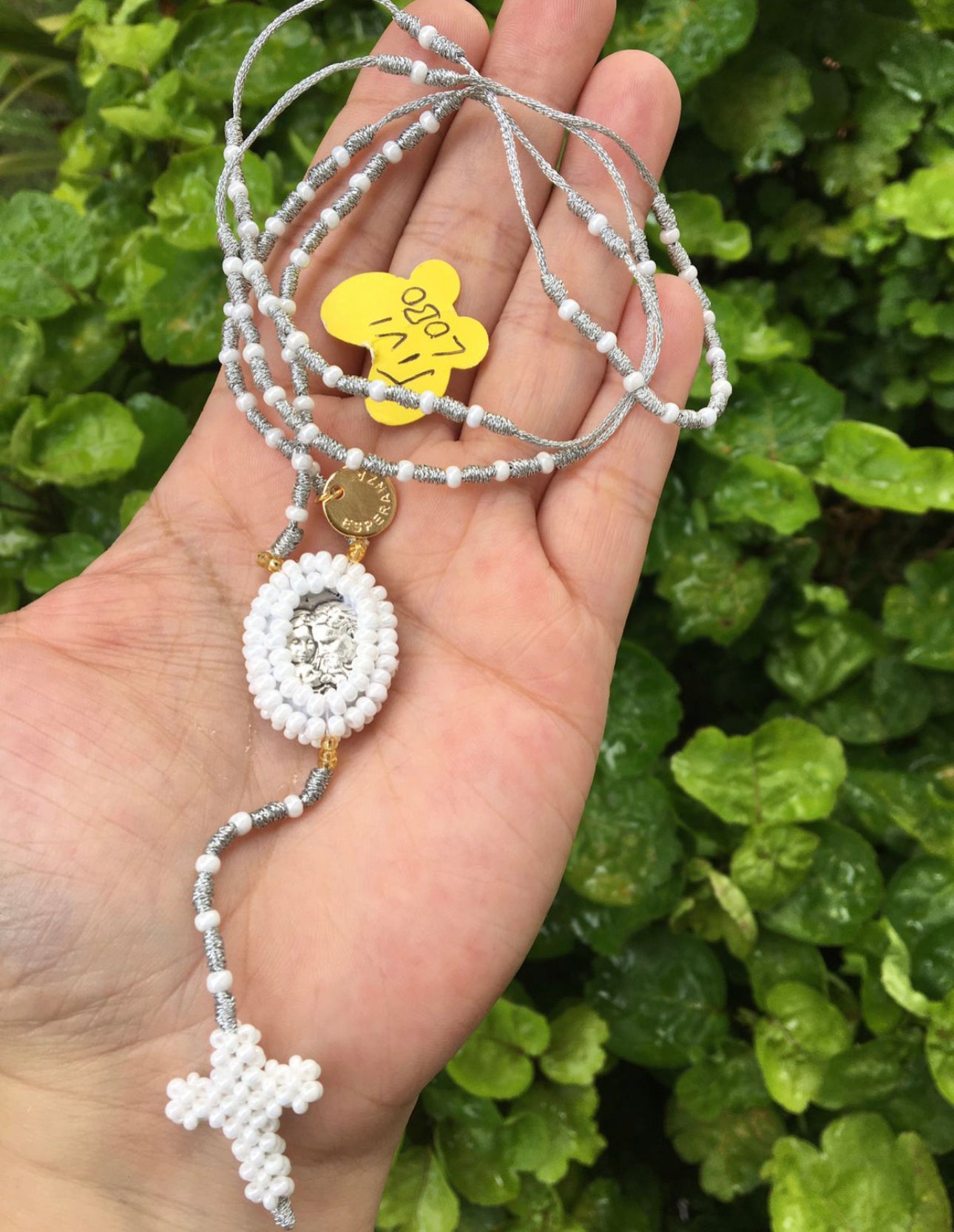 Rosario Tejido Hilo Italiano con Medalla